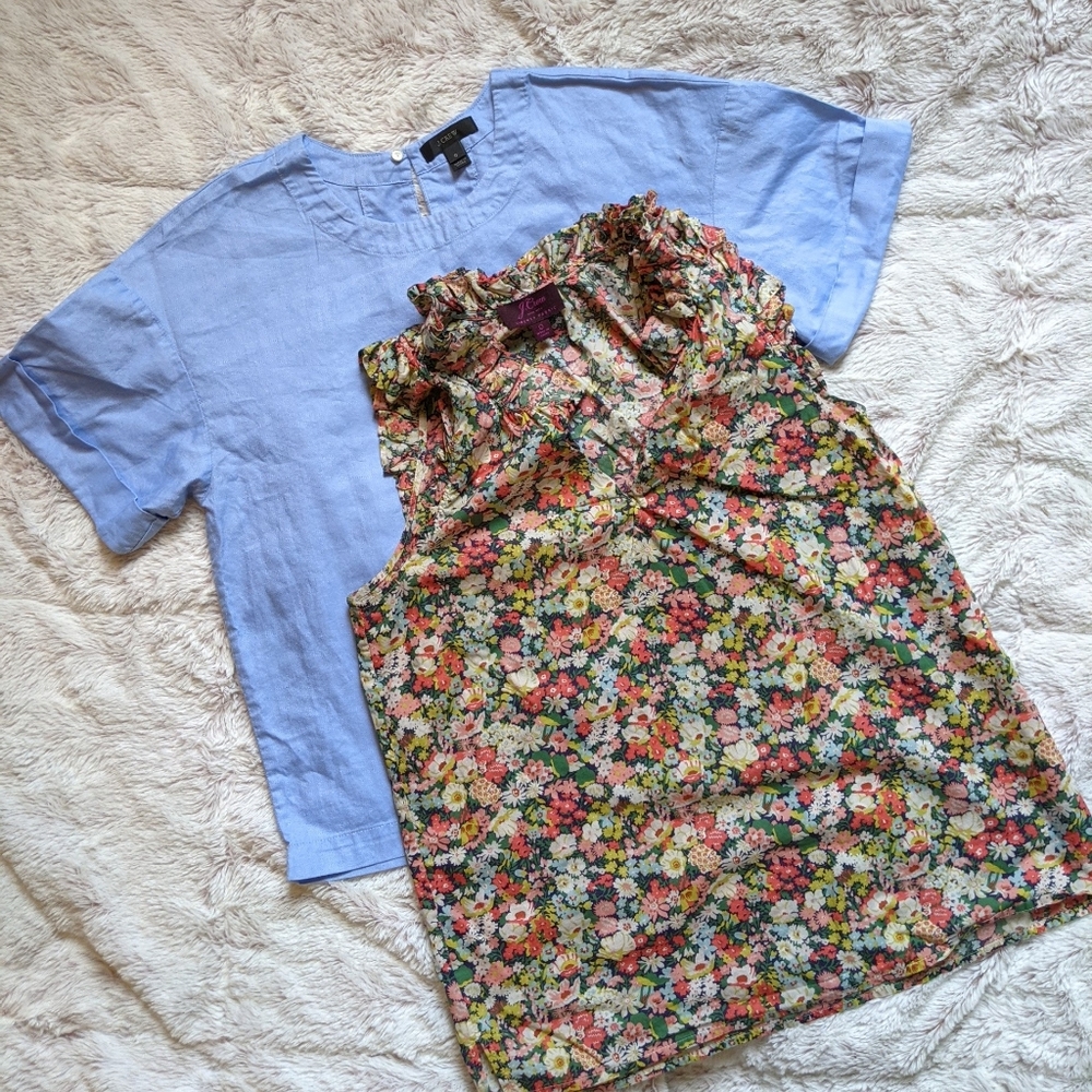 SOLD!! J Crew liberty of London bundle 2 tops!!